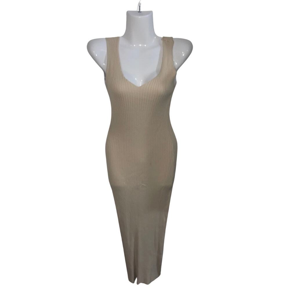 Forever 21 Ribbed sleeveless Tank Midi Dress SZ XS Bodycon Y2K Street Chic